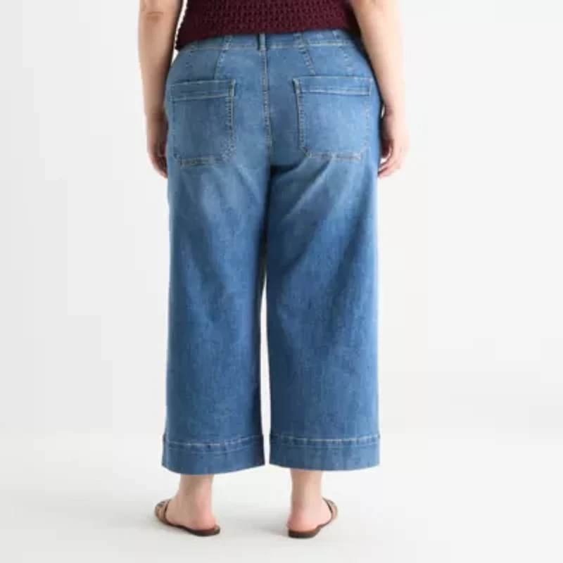 a.n.a - Plus Womens Highest Rise Cropped Jean