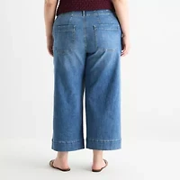 a.n.a - Plus Womens Highest Rise Cropped Jean