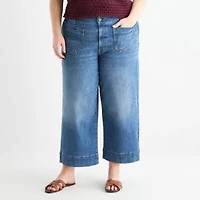a.n.a - Plus Womens Highest Rise Cropped Jean