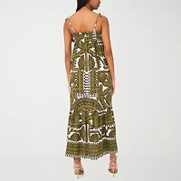 Sam And Jess Womens Sleeveless Floral Maxi Dress
