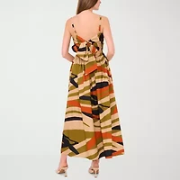 Sam And Jess Womens Sleeveless Abstract Maxi Dress