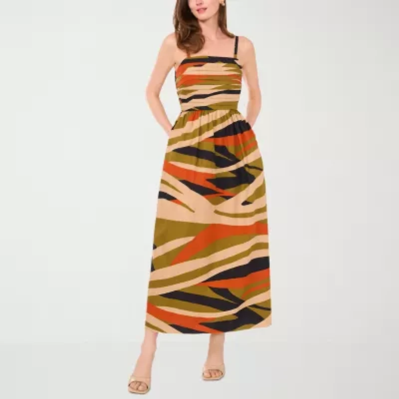 Sam And Jess Womens Sleeveless Abstract Maxi Dress