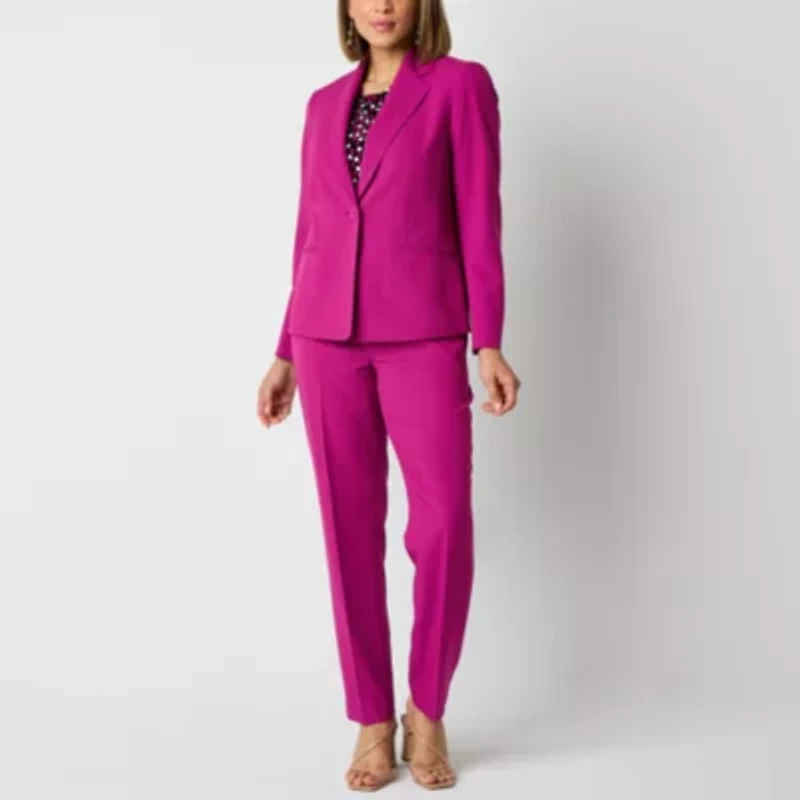 Black Label by Evan-Picone Womens Straight Fit Suit Pant