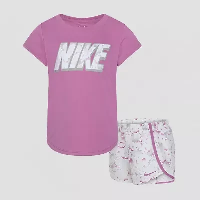 Nike Little Girls 2-pc. Short Set