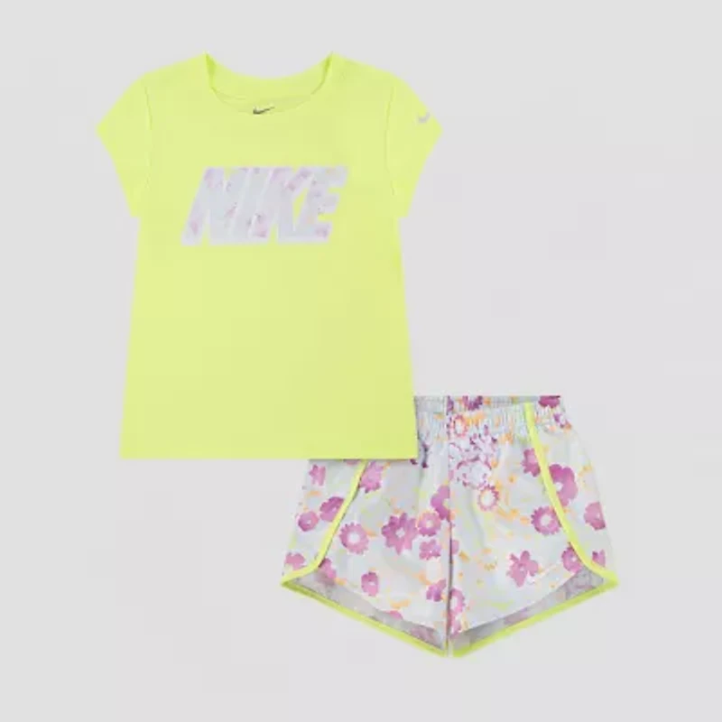 Nike Little Girls 2-pc. Short Set