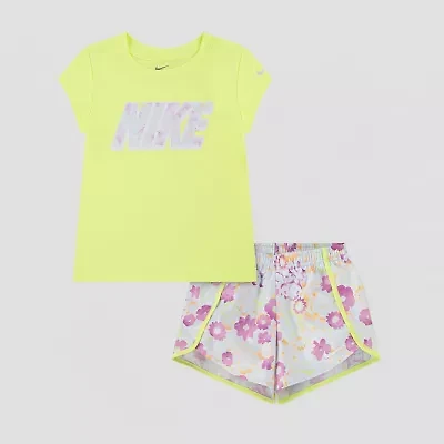 Nike Little Girls 2-pc. Short Set