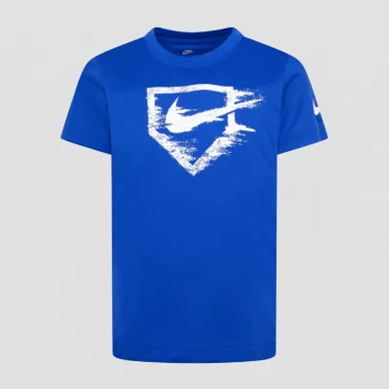 Nike Little Boys Crew Neck Short Sleeve Regular Fit Graphic T-Shirt