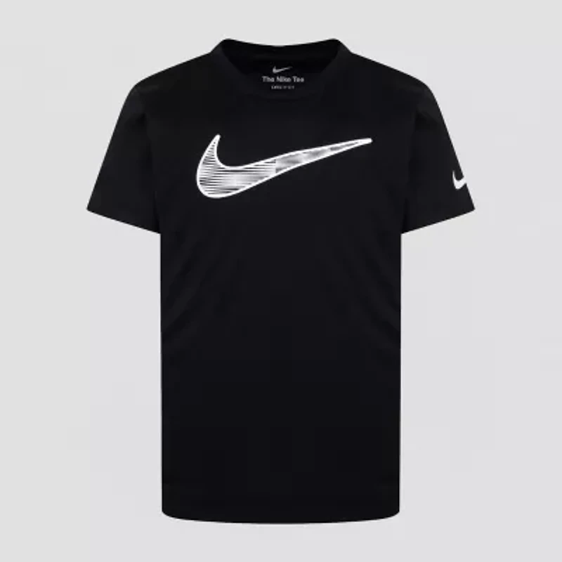 Nike Little Boys Crew Neck Short Sleeve Regular Fit Graphic T-Shirt