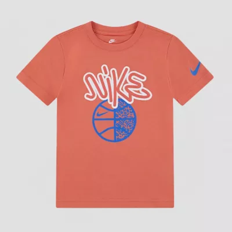 Nike Little Boys Crew Neck Short Sleeve Regular Fit Graphic T-Shirt