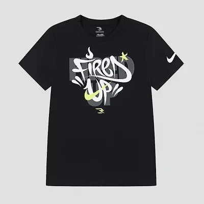 Nike 3BRAND by Russell Wilson Big Kid Boys Crew Neck Short Sleeve Regular Fit Graphic T-Shirt