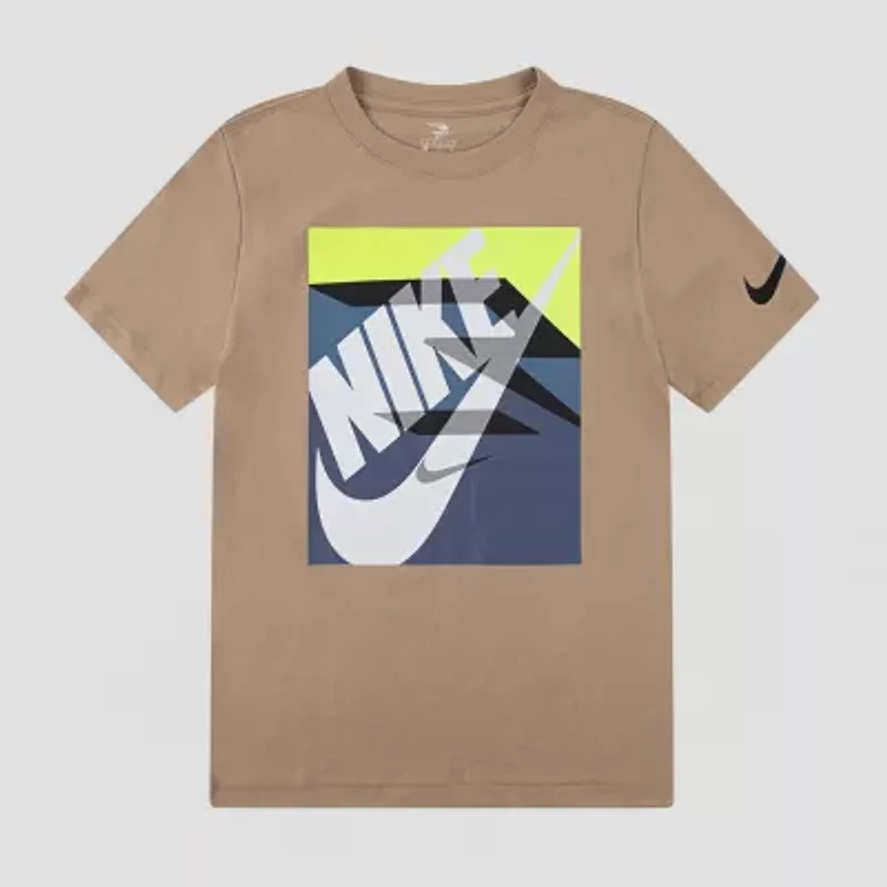 Nike 3BRAND by Russell Wilson Big Kid Boys Crew Neck Short Sleeve Regular Fit Graphic T-Shirt