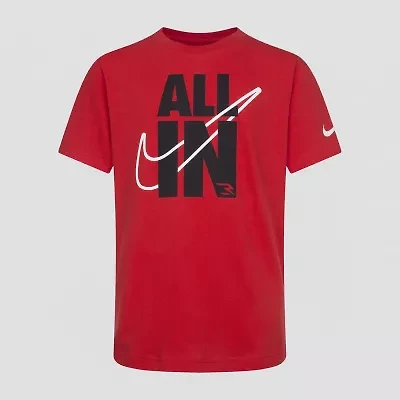 Nike 3BRAND by Russell Wilson Big Boys Crew Neck Short Sleeve Graphic T-Shirt