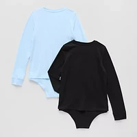 Thereabouts Little & Big Kid Girls Crew Neck Long Sleeve 2-pc. Bodysuit