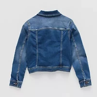 Thereabouts Little & Big Kid Girls Denim Lightweight Trucker Jacket