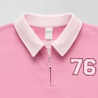 Thereabouts Little & Big Kid Girls Long Sleeve Fleece Casual Quarter-Zip Pullover