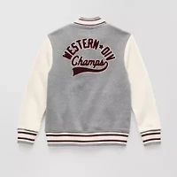 Thereabouts Little & Big Kid Boys Fleece Lightweight Varsity Jacket