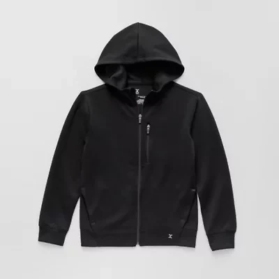 Xersion Double Knit Fleece Little & Big Kid Boys Long Sleeve Zipper Hoodie