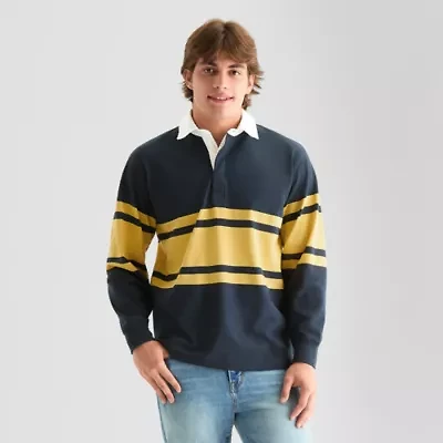 Arizona Mens Long Sleeve Rugby Polo