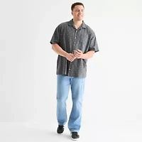 Arizona Mens Big and Tall Short Sleeve Button Down Shirt
