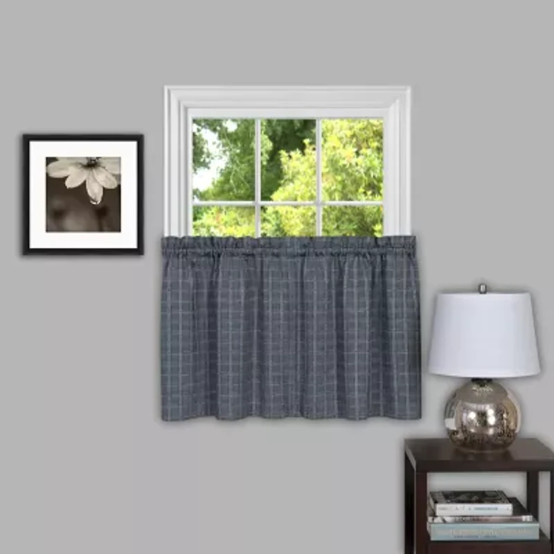 Sydney Plaid 2-pc. Rod Pocket Window Tier