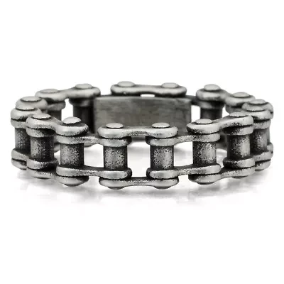 Mens Stainless Steel Bike Chain Band