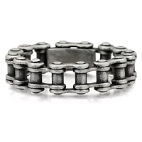 Mens Stainless Steel Bike Chain Band