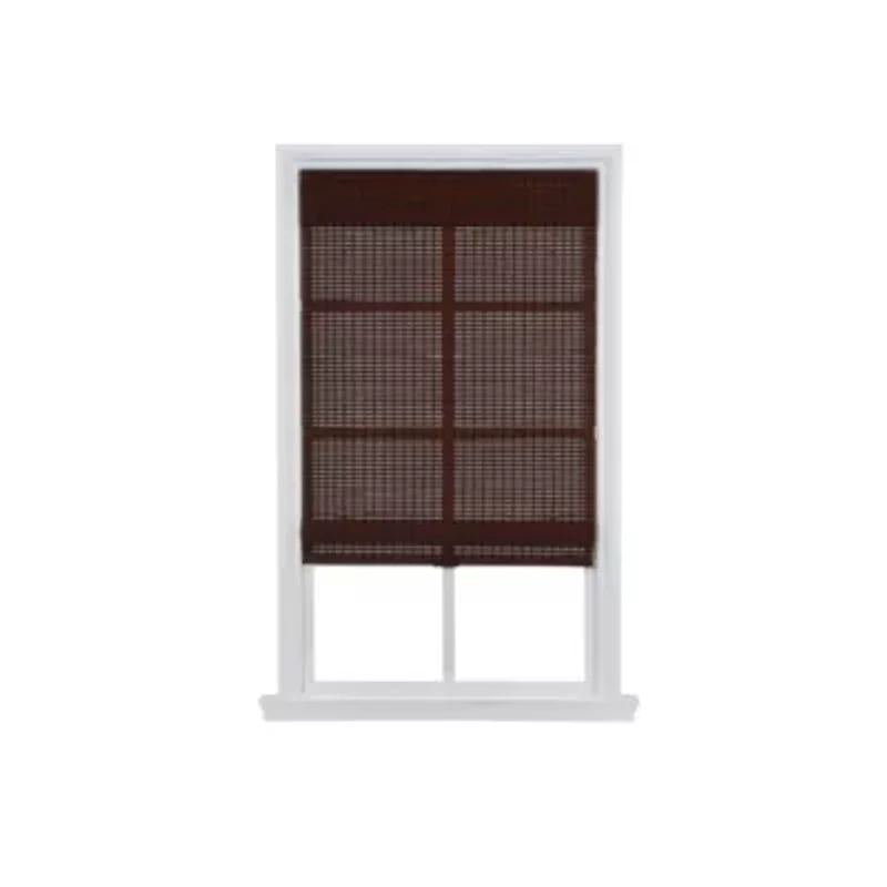Bamboo Woven Wood Cordless Room Darkening Roman Shade