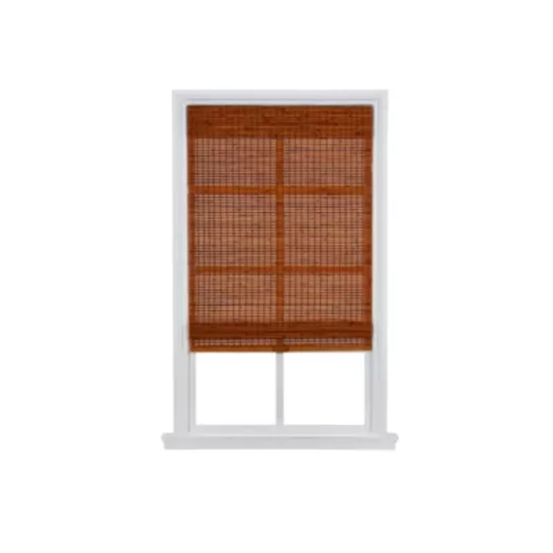 Bamboo Woven Wood Cordless Room Darkening Roman Shade