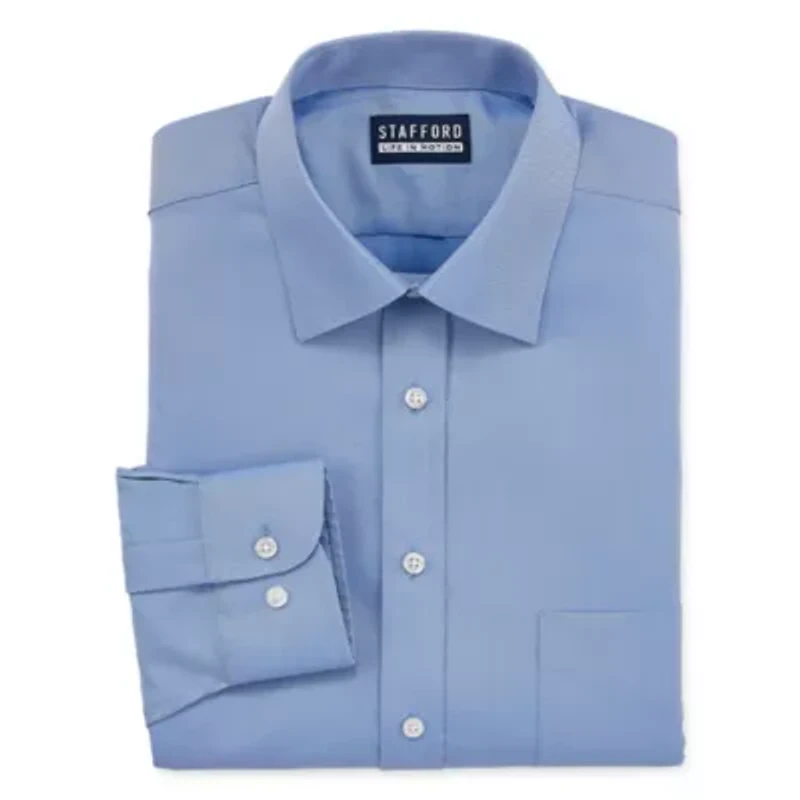 Stafford Coolmax All Season Mens Moisture Wicking Dress Shirt