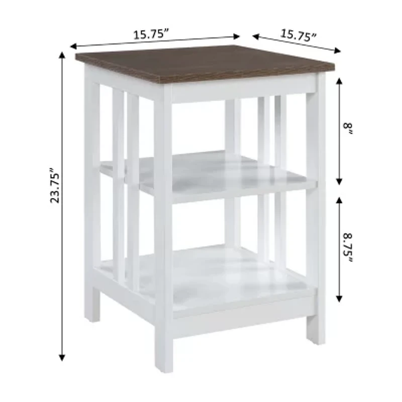 Mission Storage End Table