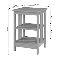 Mission Storage End Table