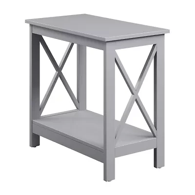 Convenience Concepts Oxford Living Room Collection Storage Chairside Table