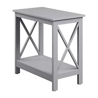 Convenience Concepts Oxford Living Room Collection Storage Chairside Table