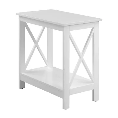 Convenience Concepts Oxford Living Room Collection Storage Chairside Table