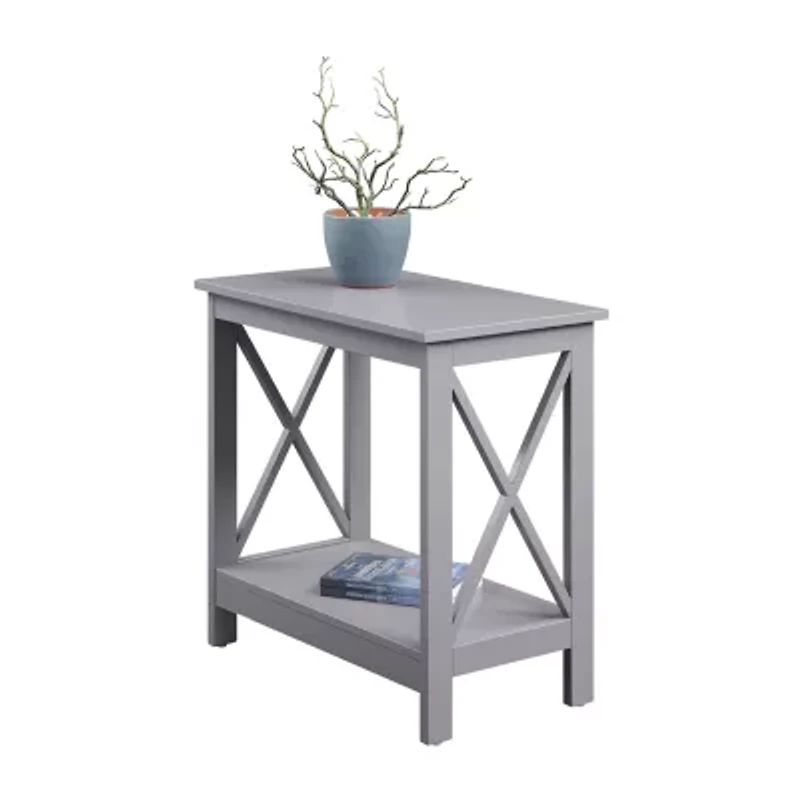 Convenience Concepts Oxford Living Room Collection Storage Chairside Table