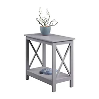 Convenience Concepts Oxford Living Room Collection Storage Chairside Table