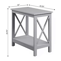 Convenience Concepts Oxford Living Room Collection Storage Chairside Table