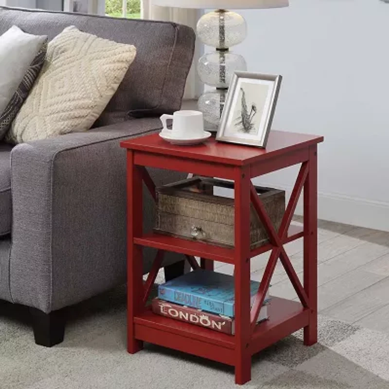 Oxford End Table with Shelves