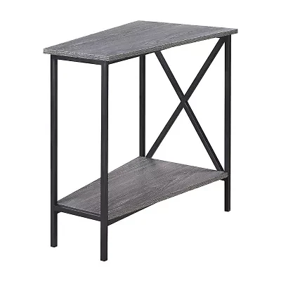 Convenience Concepts Wedge Living Room Collection Storage End Table