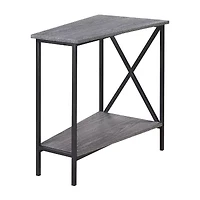 Convenience Concepts Wedge Living Room Collection Storage End Table