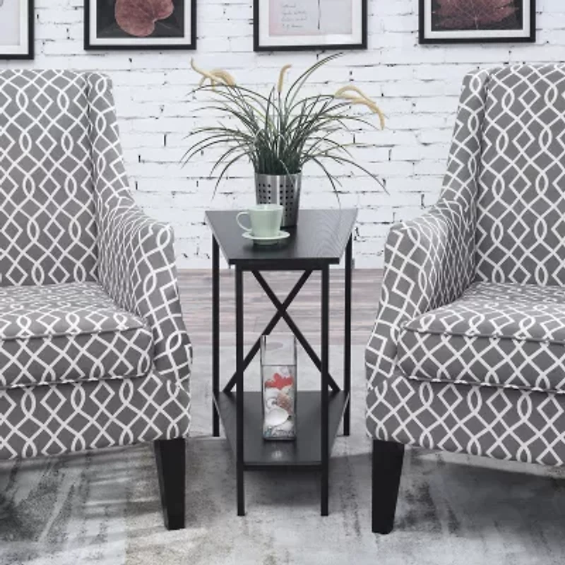Wedge Living Room Collection Storage End Table