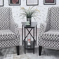 Wedge Living Room Collection Storage End Table