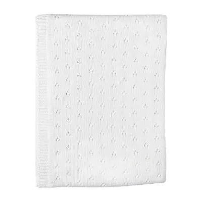 3 Stories Trading Company Pointelle Baby Blanket