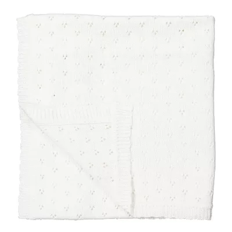 3 Stories Trading Company Pointelle Baby Blanket