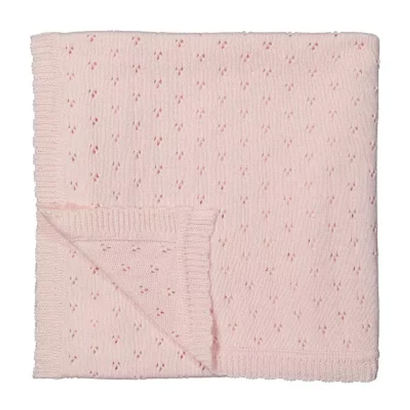 3 Stories Trading Company Pointelle Baby Blanket