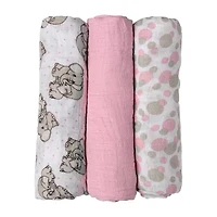 3 Stories Trading Company 3-pc. Swaddle Blanket
