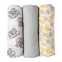 3 Stories Trading Company 3-pc. Swaddle Blanket