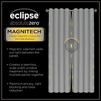 Eclipse Branson Magnitech Grommet Top 100% Blackout Single Curtain Panel