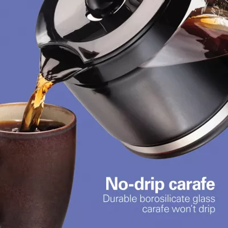 Hamilton Beach 12 Cup Compact Programmable Coffee Maker