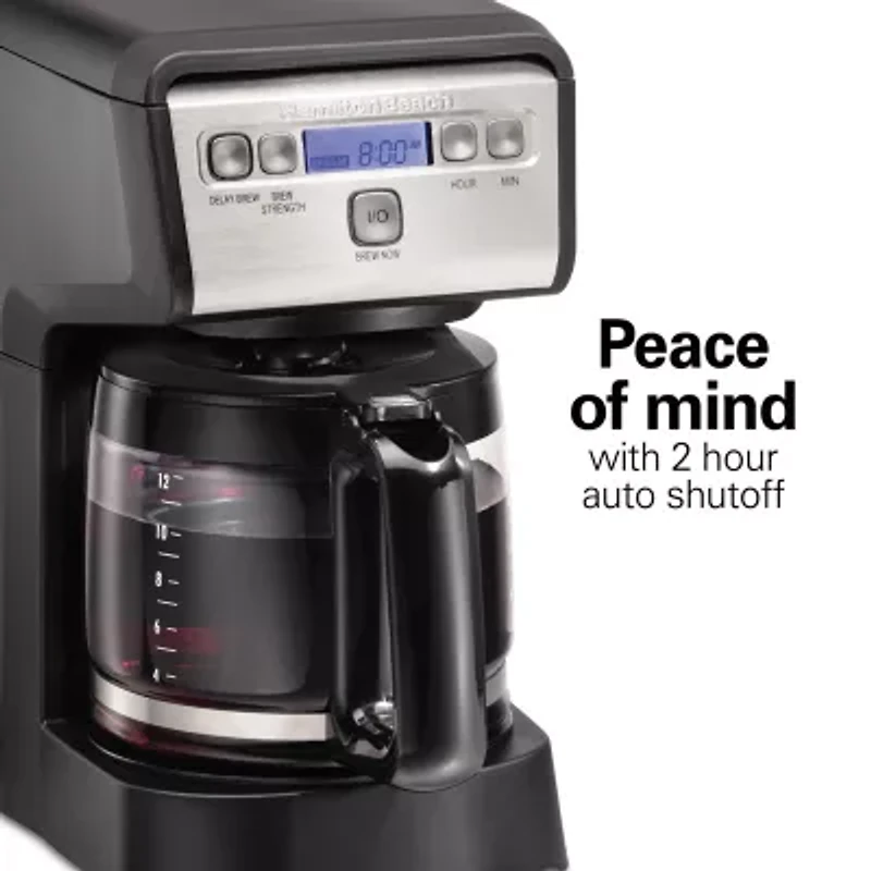 Hamilton Beach 12 Cup Compact Programmable Coffee Maker